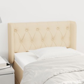 Cabecero de tela color crema 83x16x78/88 cm de , Cabeceros y pies de cama - Ref: Foro24-3119083, Precio: 51,35 €, Descuento: %