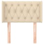 Cabecero de tela color crema 83x16x78/88 cm de , Cabeceros y pies de cama - Ref: Foro24-3119083, Precio: 51,35 €, Descuento: %