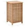 Cesto para ropa sucia madera maciza de nogal 39x39x65 cm de vidaXL, Cestas para ropa - Ref: Foro24-247603, Precio: 95,40 €, D...
