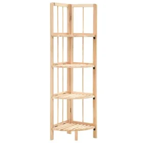 Eckregal aus Zedernholz 27x27x110 cm von vidaXL, Bücherregale und Regale - Ref: Foro24-246435, Preis: 39,76 €, Rabatt: %