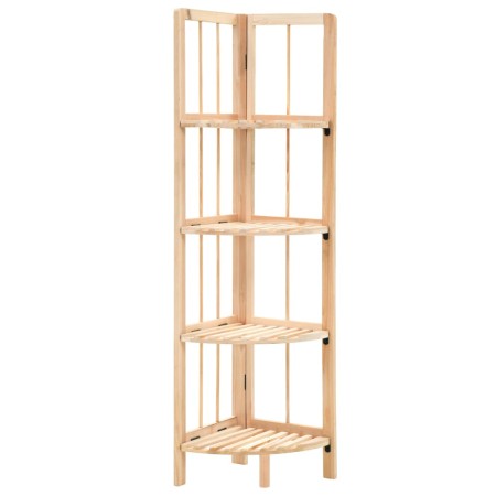 Estante de esquina de madera de cedro 27x27x110 cm de vidaXL, Librerías y estanterías - Ref: Foro24-246435, Precio: 37,55 €, ...