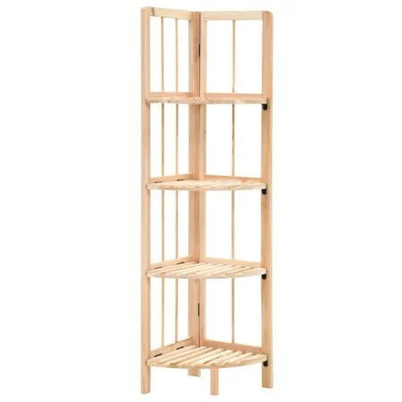 Estante de esquina de madera de cedro 27x27x110 cm de vidaXL, Librerías y estanterías - Ref: Foro24-246435, Precio: 39,76 €, ...
