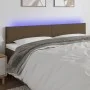 Headboard with LED in dark brown fabric 180x5x78/88 cm by , Headboards and footboards - Ref: Foro24-3121349, Price: 61,61 €, ...