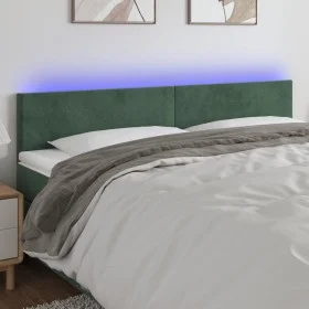 Cabecero con LED de terciopelo gris oscuro 160x5x78/88 cm de , Cabeceros y pies de cama - Ref: Foro24-3121389, Precio: 62,77 ...
