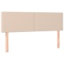 Cabecero con LED cuero sintético color capuchino 144x5x78/88 cm de , Cabeceros y pies de cama - Ref: Foro24-3121427, Precio: ...