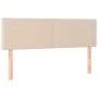 Kopfteil mit LED-Kunstleder in der Farbe Cappuccino, 144 x 5 x 78/88 cm von , Kopf- und Fußteile - Ref: Foro24-3121427, Preis...