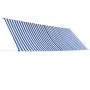 Toldo retráctil 400x150 cm azul y blanco de vidaXL, Toldos - Ref: Foro24-143751, Precio: 96,21 €, Descuento: %