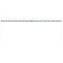 Toldo retráctil 400x150 cm azul y blanco de vidaXL, Toldos - Ref: Foro24-143751, Precio: 96,21 €, Descuento: %