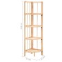 Estante de esquina de madera de cedro 27x27x110 cm de vidaXL, Librerías y estanterías - Ref: Foro24-246435, Precio: 37,55 €, ...