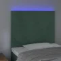 Kopfteil mit LED-Beleuchtung, dunkelgrüner Samt, 80 x 5 x 118/128 cm von , Kopf- und Fußteile - Ref: Foro24-3122177, Preis: 6...