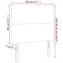 Kopfteil mit LED-Beleuchtung, dunkelgrüner Samt, 80 x 5 x 118/128 cm von , Kopf- und Fußteile - Ref: Foro24-3122177, Preis: 6...