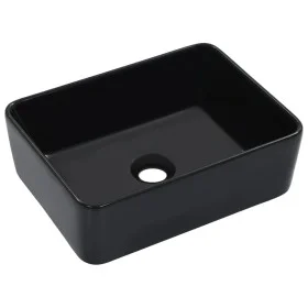 Washbasin 40x30x13 cm black ceramic by vidaXL, Sinks - Ref: Foro24-143920, Price: 66,74 €, Discount: %