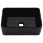Lavabo 40x30x13 cm cerámica negro de vidaXL, Lavabos - Ref: Foro24-143920, Precio: 68,28 €, Descuento: %