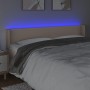 Cabecero con LED cuero sintético capuchino 163x16x78/88 cm de , Cabeceros y pies de cama - Ref: Foro24-3123057, Precio: 68,92...