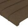 Dunkelbraunes Stoffkopfteil mit LED 163x16x78/88 cm von , Kopf- und Fußteile - Ref: Foro24-3123385, Preis: 68,57 €, Rabatt: %