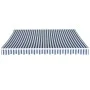 Toldo plegable de operación manual 350 cm azul y blanco de vidaXL, Toldos - Ref: Foro24-275564, Precio: 450,36 €, Descuento: %