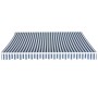 Toldo plegable de operación manual 350 cm azul y blanco de vidaXL, Toldos - Ref: Foro24-275564, Precio: 460,32 €, Descuento: %