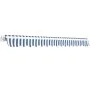 Toldo plegable de operación manual 350 cm azul y blanco de vidaXL, Toldos - Ref: Foro24-275564, Precio: 450,36 €, Descuento: %