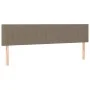 Box spring bed with taupe gray fabric mattress 200x200 cm by , Beds and slatted bases - Ref: Foro24-3126993, Price: 623,97 €,...