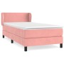 Cama box spring con colchón terciopelo rosa 90x200 cm de , Camas y somieres - Ref: Foro24-3127354, Precio: 299,87 €, Descuent...
