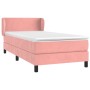 Cama box spring con colchón terciopelo rosa 90x200 cm de , Camas y somieres - Ref: Foro24-3127354, Precio: 299,87 €, Descuent...
