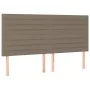Box spring bed with taupe gray fabric mattress 200x200 cm by , Beds and slatted bases - Ref: Foro24-3128633, Price: 735,20 €,...