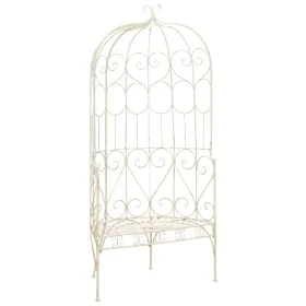 Banco de jardín metal blanco envejecido 95 cm de vidaXL, Bancos de jardín - Ref: Foro24-45432, Precio: 208,48 €, Descuento: %