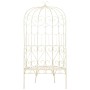 Banco de jardín metal blanco envejecido 95 cm de vidaXL, Bancos de jardín - Ref: Foro24-45432, Precio: 211,11 €, Descuento: %