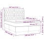 Cama box spring con colchón tela color crema 140x200 cm de , Camas y somieres - Ref: Foro24-3132238, Precio: 565,65 €, Descue...