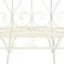 Banco de jardín metal blanco envejecido 95 cm de vidaXL, Bancos de jardín - Ref: Foro24-45432, Precio: 208,48 €, Descuento: %