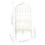 Banco de jardín metal blanco envejecido 95 cm de vidaXL, Bancos de jardín - Ref: Foro24-45432, Precio: 208,48 €, Descuento: %