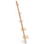 Estante de pared escalera madera de cedro 41,5x30x176 cm de vidaXL, Librerías y estanterías - Ref: Foro24-246438, Precio: 56,...