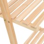 Estante de pared escalera madera de cedro 41,5x30x176 cm de vidaXL, Librerías y estanterías - Ref: Foro24-246438, Precio: 56,...