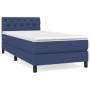 Cama box spring con colchón tela azul 80x200 cm de , Camas y somieres - Ref: Foro24-3140255, Precio: 297,35 €, Descuento: %