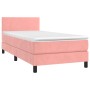 Cama box spring con colchón terciopelo rosa 90x190 cm de , Camas y somieres - Ref: Foro24-3141160, Precio: 308,44 €, Descuent...