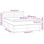 Cama box spring con colchón terciopelo verde oscuro 140x200 cm de , Camas y somieres - Ref: Foro24-3141368, Precio: 456,22 €,...