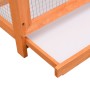 Jaula para pájaros madera maciza pino y abeto 125,5x59,5x164 cm de vidaXL, Pies y jaulas para pájaros - Ref: Foro24-170638, P...