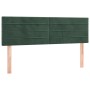 Cabeceros 2 unidades terciopelo verde oscuro 72x5x78/88 cm de , Cabeceros y pies de cama - Ref: Foro24-346155, Precio: 56,05 ...