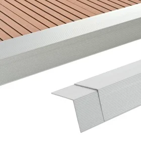 Aluminum porch angle trim 5 units 170 cm silver by vidaXL, Floors and carpets - Ref: Foro24-45017, Price: 68,17 €, Discount: %