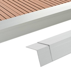 Moldura de ángulo de porche aluminio 5 unidades 170 cm plateado de vidaXL, Suelos y moquetas - Ref: Foro24-45017, Precio: 85,...