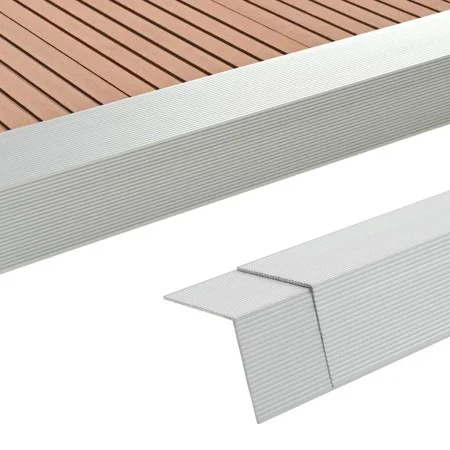 Moldura de ángulo de porche aluminio 5 unidades 170 cm plateado de vidaXL, Suelos y moquetas - Ref: Foro24-45017, Precio: 68,...