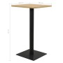 Mesa de bistró color roble 78,5x78,5x107 cm de , Mesas de cocina y de comedor - Ref: Foro24-321930, Precio: 140,76 €, Descuen...