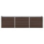 Arriate de jardín de acero galvanizado marrón 240x40x45 cm de , Maceteros y jardineras - Ref: Foro24-47046, Precio: 73,50 €, ...