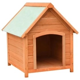 Caseta para perros madera maciza pino y abeto 72x85x82 cm de vidaXL, Casetas para perros - Ref: Foro24-170639, Precio: 105,09...