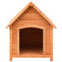 Caseta para perros madera maciza pino y abeto 72x85x82 cm de vidaXL, Casetas para perros - Ref: Foro24-170639, Precio: 118,76...