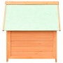 Caseta para perros madera maciza pino y abeto 72x85x82 cm de vidaXL, Casetas para perros - Ref: Foro24-170639, Precio: 118,76...