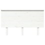 Cabecero de cama madera maciza de pino blanco 139x6x82,5 cm de , Cabeceros y pies de cama - Ref: Foro24-819166, Precio: 62,17...
