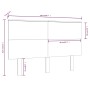 Cabecero de cama madera maciza de pino blanco 139x6x82,5 cm de , Cabeceros y pies de cama - Ref: Foro24-819166, Precio: 62,17...