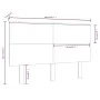 Cabecero de cama madera maciza de pino blanco 139x6x82,5 cm de , Cabeceros y pies de cama - Ref: Foro24-819166, Precio: 61,38...