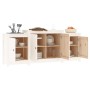Aparador de madera maciza de pino blanco 164x37x68 cm de , Aparadores - Ref: Foro24-821493, Precio: 191,48 €, Descuento: %